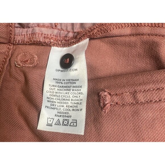 Upwest Womens Wide-Leg Crop Pants Size 2 Dusty Rose - Picture 9 of 11
